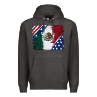 Smoke Mexican With American Flag Premium Hoodie - RanaPortraitStore
