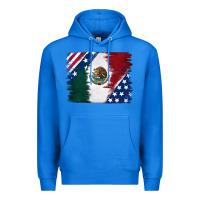True Royal Mexican With American Flag Premium Hoodie - RanaPortraitStore