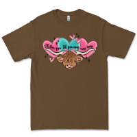 Cacao western cow and heart Premium Tee - MaliasSmallBusiness