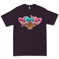 Plum western cow and heart Premium Tee - MaliasSmallBusiness