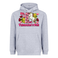 Heather Grey My first valentine's day unicorn Heavyweight Hoodie - FaDigitalArtStudio