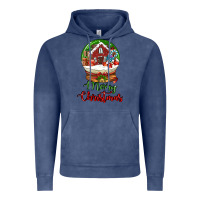 Vintage Denim Merry Christmas Vintage Hoodie - LillyAllenDesigns
