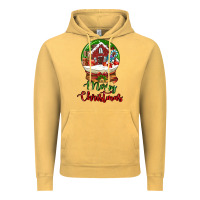Vintage Mustard Merry Christmas Vintage Hoodie - LillyAllenDesigns