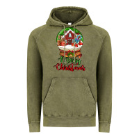 Vintage Olive Merry Christmas Vintage Hoodie - LillyAllenDesigns