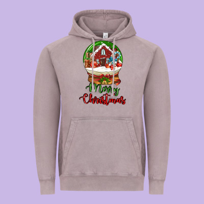 Merry Christmas Vintage Hoodie Designed By Lillyallendesigns