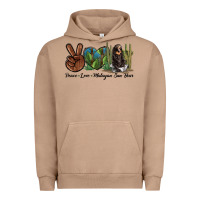 Pigment Burro Peace Love Malayan Sun Bear Urban Hoodie - LillyAllenDesigns