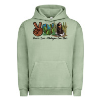 Pigment Oil Green Peace Love Malayan Sun Bear Urban Hoodie - LillyAllenDesigns