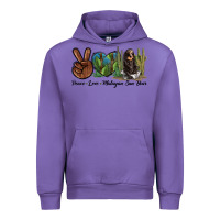 Tulip Peace Love Malayan Sun Bear Urban Hoodie - LillyAllenDesigns