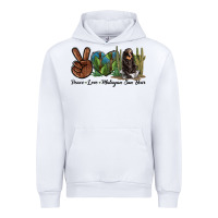 White Peace Love Malayan Sun Bear Urban Hoodie - LillyAllenDesigns