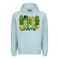Blue Mist St. Patrick's Lucky vibes Premium Hoodie - OliviaCreatesArt