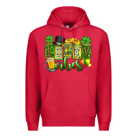 Cardinal St. Patrick's Lucky vibes Premium Hoodie - OliviaCreatesArt