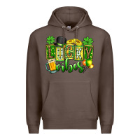 Coffee St. Patrick's Lucky vibes Premium Hoodie - OliviaCreatesArt