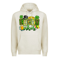 Oatmeal Heather St. Patrick's Lucky vibes Premium Hoodie - OliviaCreatesArt