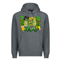 Rock St. Patrick's Lucky vibes Premium Hoodie - OliviaCreatesArt