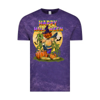 Cloud Purple happy halloween Vintage Tee - LillyAllenDesigns