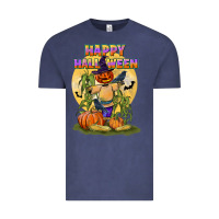 Vintage Denim happy halloween Vintage Tee - LillyAllenDesigns