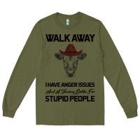 Army Green trusting people turned me into the heifer i am tod  black Long Sleeve Tee - Bettercallsaul