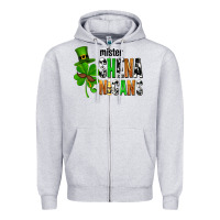 Heather Grey St. Patrick's Mister shenanigans Zipper Hoodie - OliviaCreatesArt