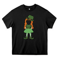 Black leprechaun girl faceless Heavy Core Tee - MaliasSmallBusiness