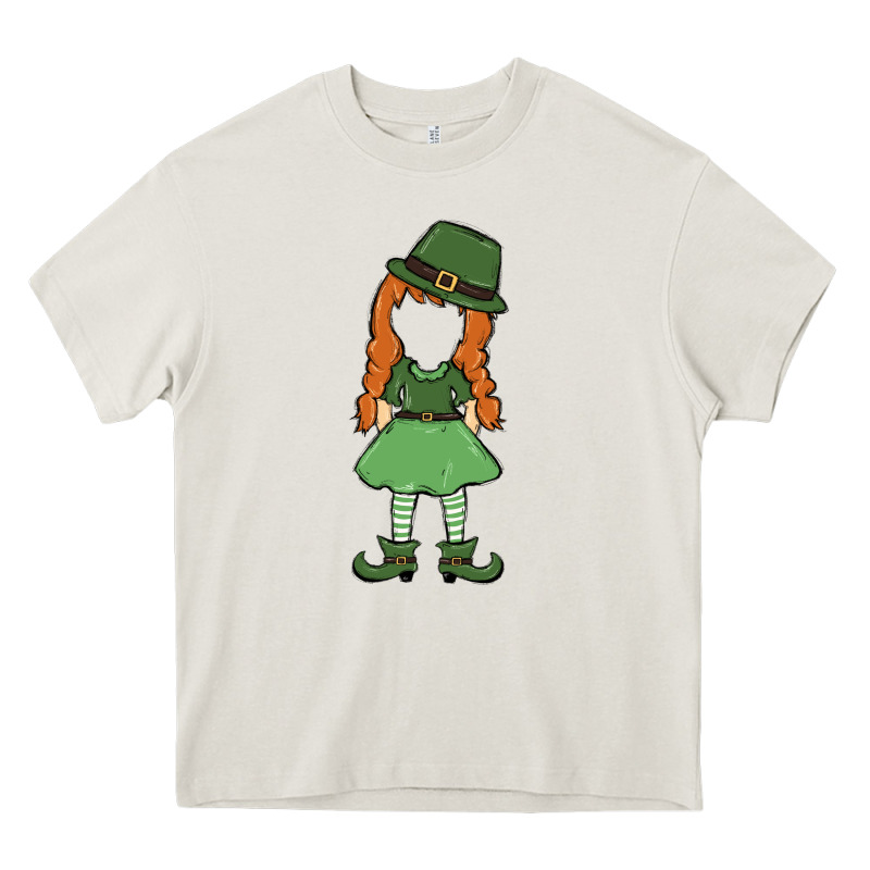 Leprechaun Girl Faceless Heavy Core Tee by MaliasSmallBusiness | Teevron