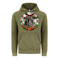 Vintage Olive christmas dorper sheep Vintage Hoodie - LillyAllenDesigns