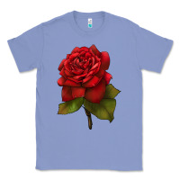 Colony Blue Oklahoma Rose Illustrations Classic Tee - LillyAllenDesigns