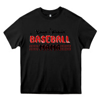 Black loud and proud baseball mama Heavy Core Tee - MaliasSmallBusiness