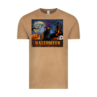 Vintage Camel Black Cat Halloween Vintage Tee - LillyAllenDesigns