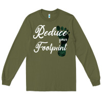 Army Green Climate Change Reduce Your Carbon Footprint Gift Long Sleeve Tee - Bettercallsaul