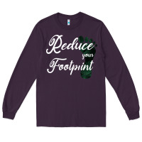 Plum Climate Change Reduce Your Carbon Footprint Gift Long Sleeve Tee - Bettercallsaul