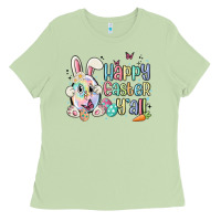 Matcha happy easter y'all Ladies Tee - MaliasSmallBusiness