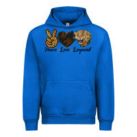 Cobalt Peace Love Lion Head Urban Hoodie - LillyAllenDesigns