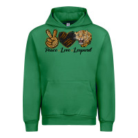 Emerald Peace Love Lion Head Urban Hoodie - LillyAllenDesigns