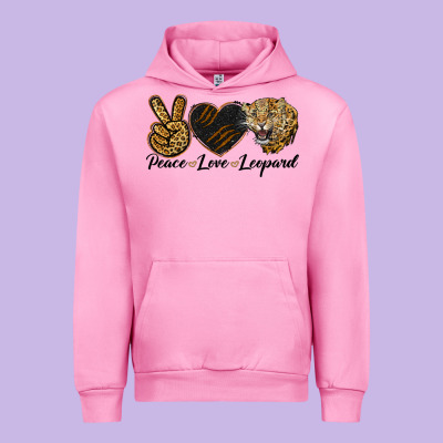 Peace Love Lion Head Urban Hoodie Designed By Lillyallendesigns