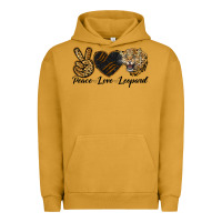 Pigment Peanut Butter Peace Love Lion Head Urban Hoodie - LillyAllenDesigns