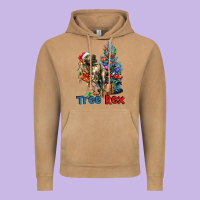 Tree Rex T-rex Vintage Hoodie Designed By Lillyallendesigns