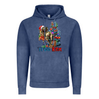 Vintage Denim Tree Rex T-Rex Vintage Hoodie - LillyAllenDesigns