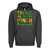 Charcoal Heather St. Patrick's They call me mister pinch charming Zipper Hoodie - OliviaCreatesArt