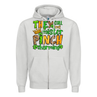Dove Grey St. Patrick's They call me mister pinch charming Zipper Hoodie - OliviaCreatesArt