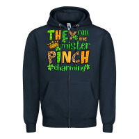 Navy St. Patrick's They call me mister pinch charming Zipper Hoodie - OliviaCreatesArt