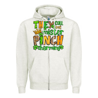 Oatmeal Heather St. Patrick's They call me mister pinch charming Zipper Hoodie - OliviaCreatesArt