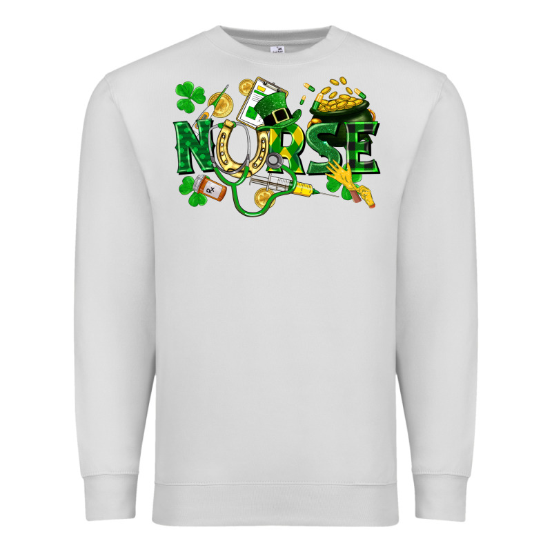 Nurse St Patrick Premium Sweatshirt by FaDigitalArtStudio | Teevron