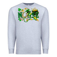 Heather Grey nurse st patrick Premium Sweatshirt - FaDigitalArtStudio