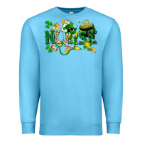 Ocean Blue nurse st patrick Premium Sweatshirt - FaDigitalArtStudio