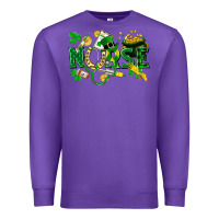 Purple nurse st patrick Premium Sweatshirt - FaDigitalArtStudio