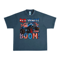Midnight Navy red white and boom 4th of july Urban Heavy Tee - Artiststas