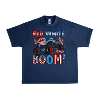 Navy red white and boom 4th of july Urban Heavy Tee - Artiststas