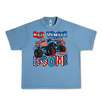 Pebble Blue red white and boom 4th of july Urban Heavy Tee - Artiststas