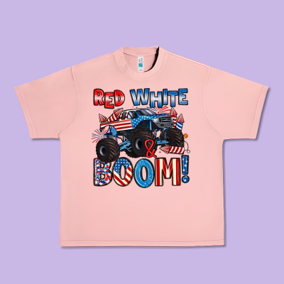 Red White And Boom 4th Of July Urban Heavy Tee Designed By Artiststas