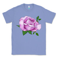 Colony Blue Life's Little Pleasures Rose Classic Tee - LillyAllenDesigns